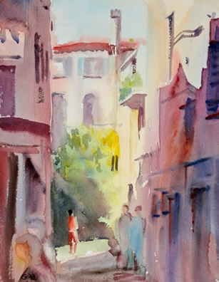 Art - Painting - Street scene